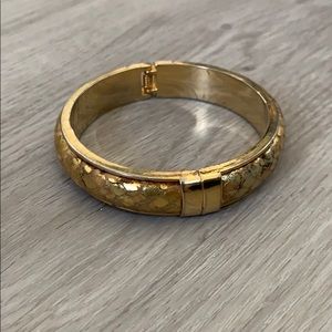 Vita Fede Snakeskin Cuff Bangle Bracelet (gold)